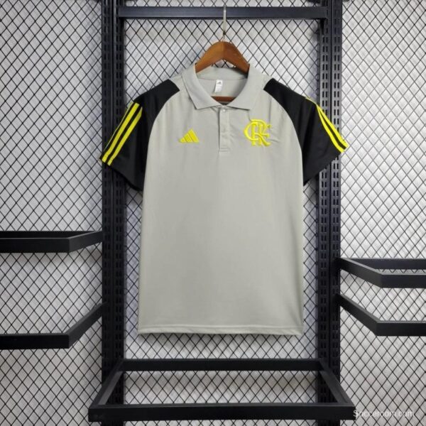 24/25 Flamengo Grey Polo Jersey - Image 2
