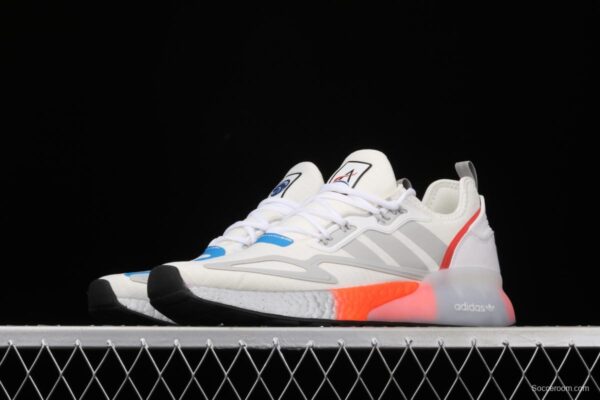 Nasa x Adidas ZX 2K Boost FY5725 joint clover popcorn vintage running shoes - Image 14