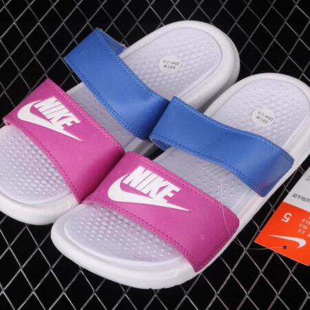 NIKE Benassi Swoosh # double belt ninja slipper series # authentic slippers life all kinds of summer beach slippers 819717-603