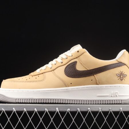NIKE Air Force 11607 Low Manchester Bee khaki brown Manchester bee suede low-top casual board shoes DC1939-200