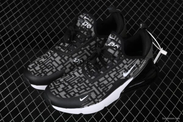 NIKE Max 270Rubik's cube full of stars half palm air cushion running shoes AQ9164-014 - Image 8