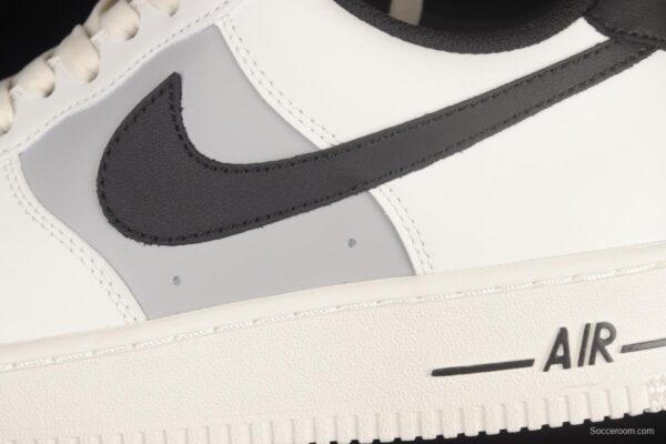 NIKE Air Force 1'07 Beige Black Grey Colorblock Low Top Sports Casual Sneakers RS2696-112 - Image 7