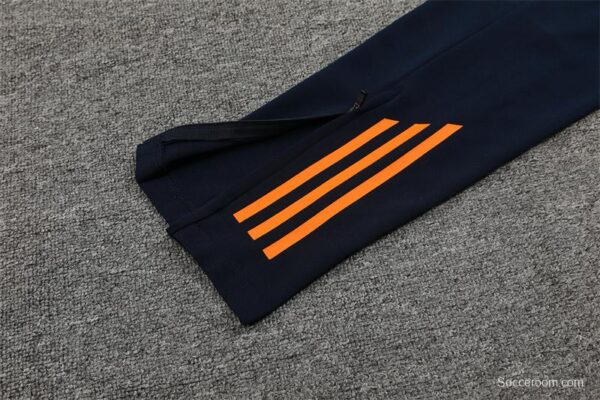 24/25 Real Madrid Light Blue/Orange Half Zipper Jacket+Long Pants - Image 2