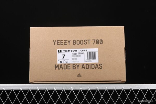 Adidas Yeezy Boost 700Inertia FU6684 Kanye coconut 700all black running shoes 3M reflection - Image 2