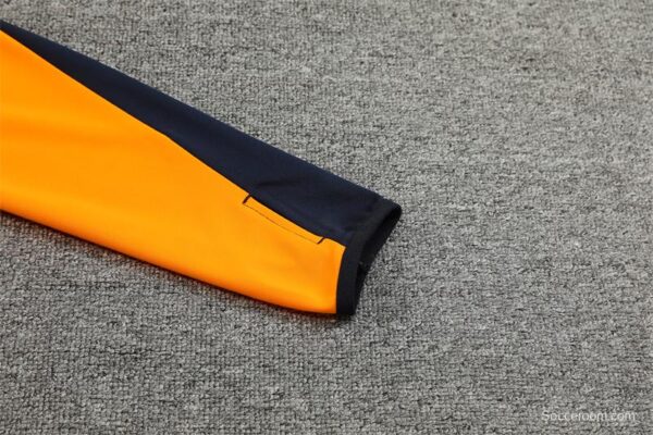 24/25 Real Madrid Light Blue/Orange Half Zipper Jacket+Long Pants - Image 11