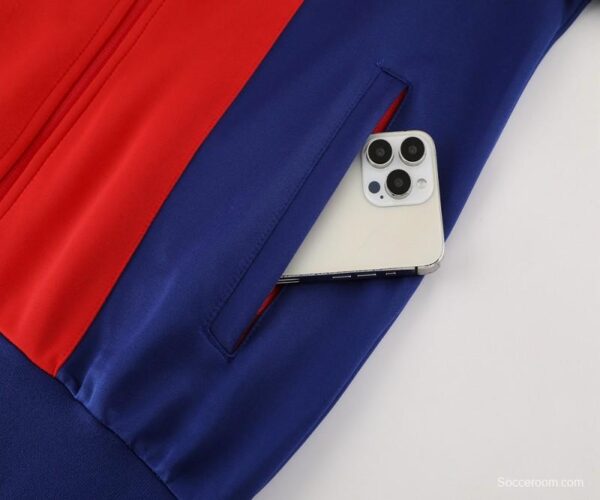 24/25 Arsenal Blue/Red Full Zipper Jacket +Long Pants - Image 8
