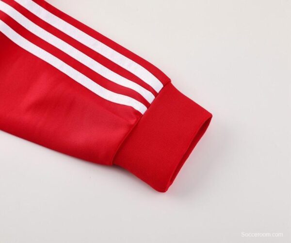 24/25 Manchester United Red Full Zipper Jacket +Long Pants - Image 8