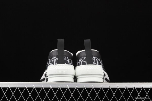 Authentic Dior B23 Oblique Low Top Sneakers Dior CD ghosting low upper board shoes 3SH118YJR 063 White/Black - Image 13