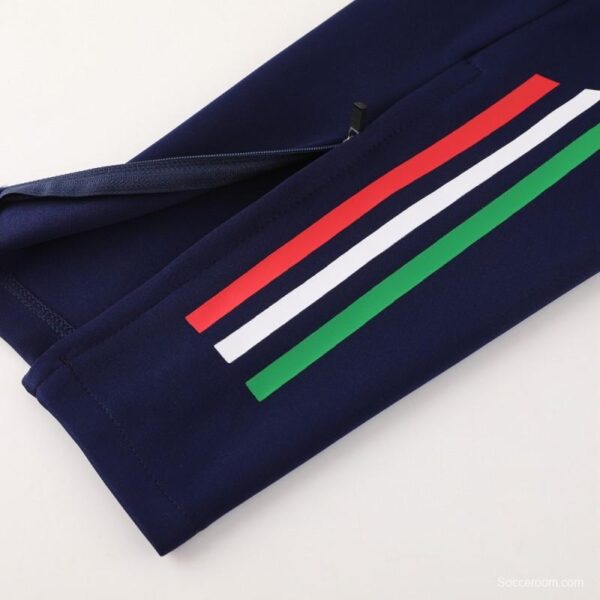 2024 Italy Navy Full Zipper Jacket +Long Pants - Image 9