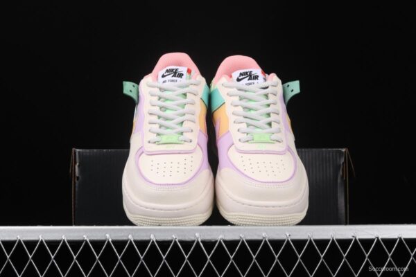 NIKE Air Force 1 ShAdidasow Tropical Twist light weight heighten low-top board shoes CI0919-101, - Image 9