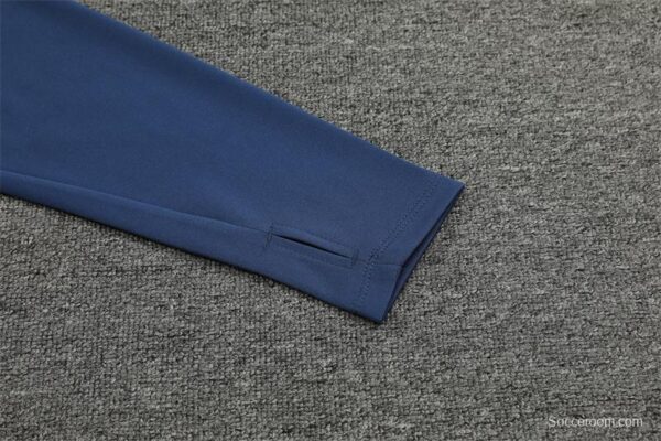 24/25 Manchester City Navy Half Zipper Jacket+Long Pants - Image 9