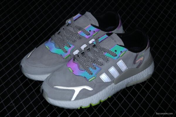 Adidas Nite Jogger 2019 Boost EG4935 suede stitching 3M reflective vintage running shoes - Image 8