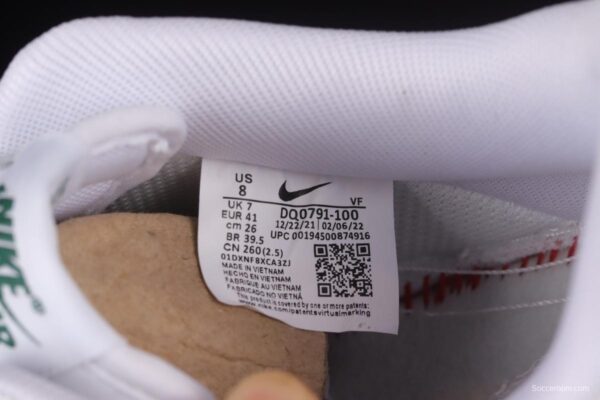 NIKE Air Force 1'07 Low White Red Low Top Sports Casual Sneakers DQ0791-100 - Image 5