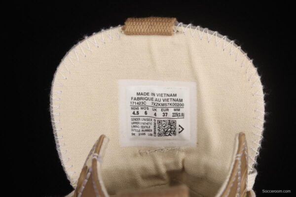 Converse Run star Motion futuristic series milk-brown heightened casual shoes 171423C - Image 5