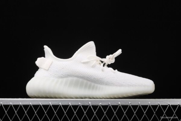 Adidas Yeezy 350V2 All White Real Boost Basf das coconut 350 second generation CP9366 fluorescent white BASF popcorn - Image 17