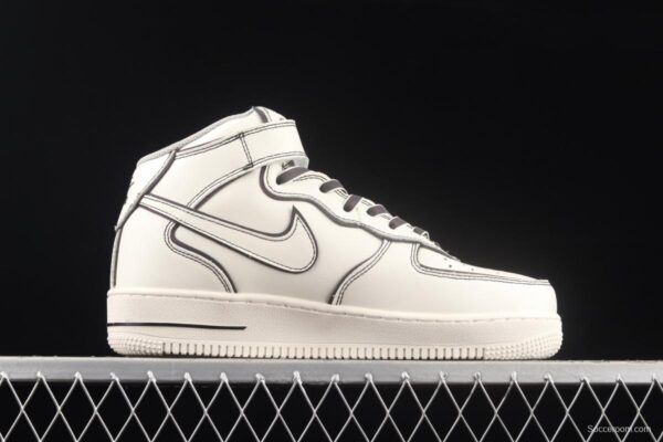 NIKE Air Force 1x 07 Mid laser rice white 3M reflective medium side leisure sports board shoes AQ2898-008 - Image 14