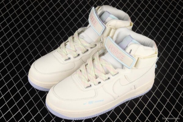 NIKE Air Force 1 Hi UT air force rice white high top casual board shoes CQ4810-111, - Image 10