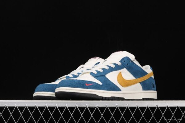 Kasina x NIKE SB DUNK Low co-signed blue and yellow retro low-top leisure sports skateboard shoes CZ6501-100 - Image 13
