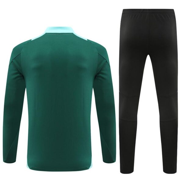 24/25 Manchester United Green Half Zipper Jacket+Long Pants - Image 16