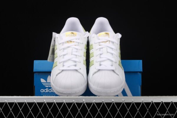 Adidas Originals Superstar FW3568 shell head and tea striped top layer casual board shoes - Image 12