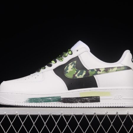 NIKE Air Force 1x 07 Lx painted army green hook white and blue low upper board shoes CW2288-113