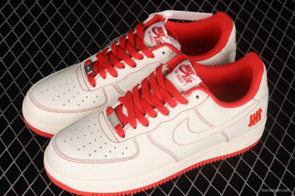 Undefeated x NIKE Air Force 1o07 Low low-top casual board shoes UN1315-801co-branded in white and red - Image 10