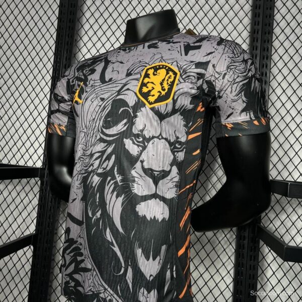 Player Version 2024 Netherlands Grey Euro Jordan Jersey - Image 8