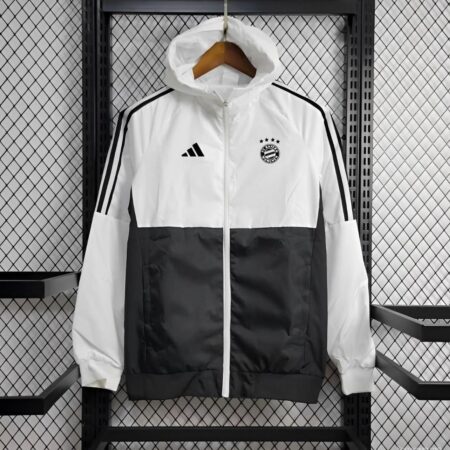 24/25 Bayern Munich Black White Windbreaker