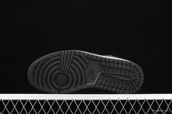 Air Jordan 1 Low low-top black silver culture leisure sports shoes DA5551-001 - Image 15