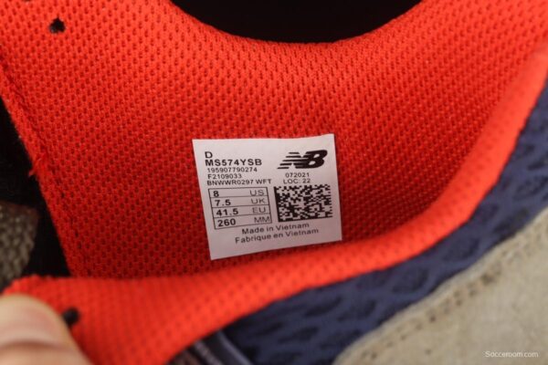 Salehe Bembury x New Balance 574 Yurt Versace director co-signed retro casual running shoes MS574YSB - Image 5