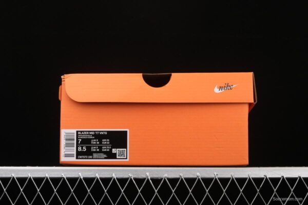 NIKE Blazer Mid'77 Vintage pioneer mandarin duck double hook retro high-top leisure board shoes CW7073-100 - Image 10