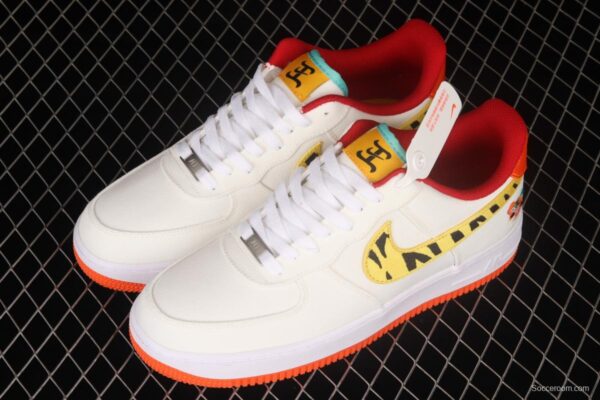 NIKE Air Force 1y07 Low year of the Tiger limited color matching low-top canvas casual board shoes DQ4502-171 - Image 10