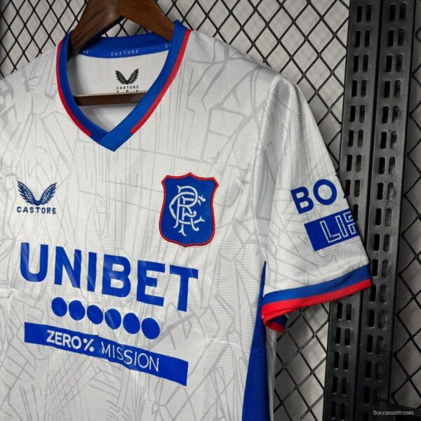 24/25 Glasgow Rangers Away White Jersey - Image 4