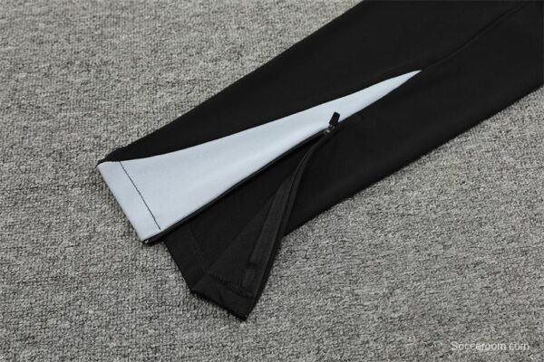 2024 South Korea Grey Half Zipper Jacket+Long Pants - Image 3