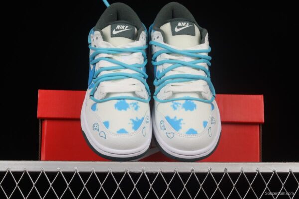 NIKE DUNK Low Sail Multi-Camo Vibe style distressed deconstructed shoelaces SB low-top sports casual sneakers DH0957-100 - Image 12