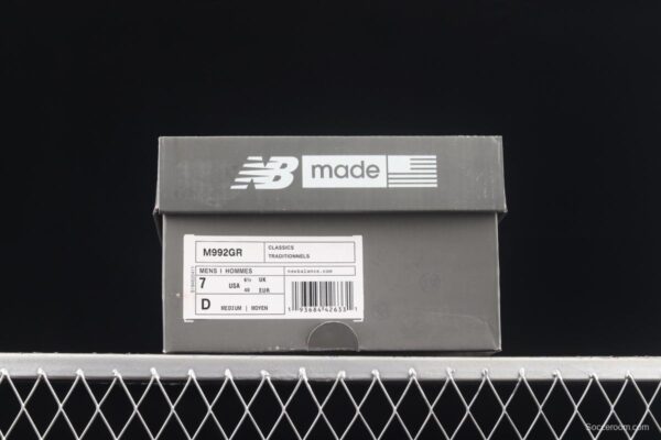 New Balance NB MAdidase In USA M992 series American blood classic retro leisure sports daddy running shoes M992GR - Image 12