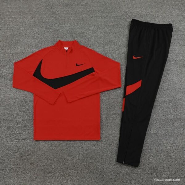 2024 Nike Red/Black Half Zipper Jacket+Pants - Image 5