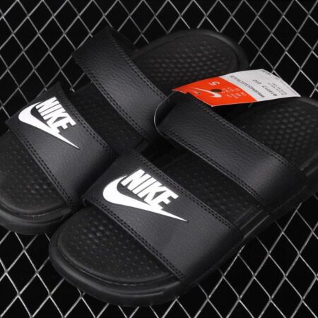 NIKE Benassi Swoosh # double belt ninja slipper series # authentic slippers life all kinds of summer beach slippers 819717-010