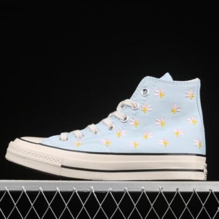Converse 1970 Korean version milk blue floret high top leisure board shoes 570917C
