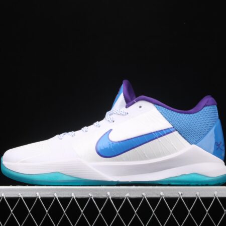 NIKE Zoom Kobe V Protro White and Blue Kobe Bryant 5 2020 replicates low-end sports basketball shoes CD4491-101,