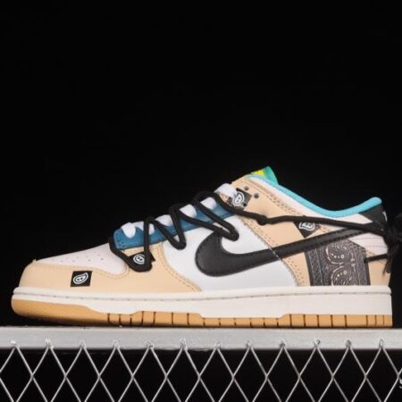 NIKE DUNK Low SE Free .99 Cashew Flower SB Buckle Shredded Backboard Fashion Casual Sneakers DH0952-100