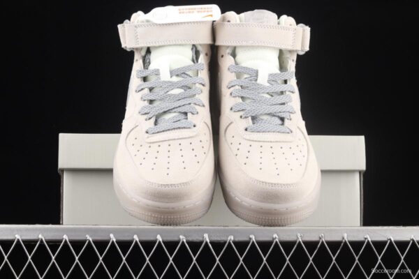 Reigning Champ x NIKE Air Force 120th 07 Mid defending champion six generations of 3M reflective Zhongbang casual board shoes GB0902-112 - Image 13
