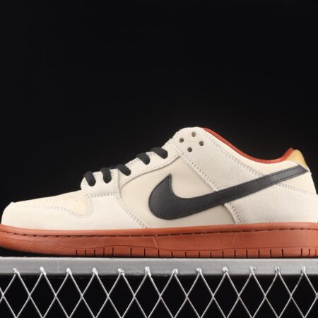 NIKE SB DUNK Low Pro Muslin small fortune cat rice white retro low-side leisure sports skateboard shoes BQ6817-100
