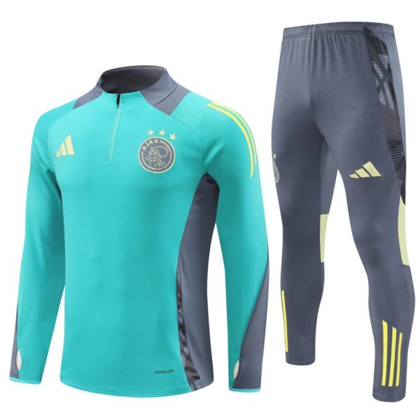24/25 Ajax Green Half Zipper Jacket+Long Pants - Image 17