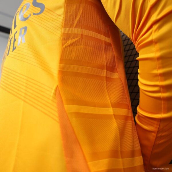 Player Version 24/25 Real Madrid Away Orange Long Sleeve Jersey - Image 5