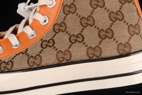 Remake Con Gucci x Converse Converse Trend High Top Casual Sneakers 169768C - Image 8