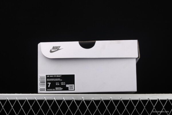 NIKE Air Max 270React new high-frequency mesh hollowing out function half-palm air cushion running shoes DA2610-161, - Image 10