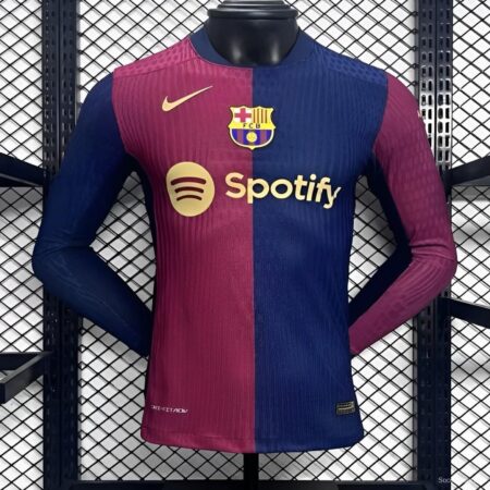 Player Version 24/25 Barcelona Home Long Sleeve Jersey