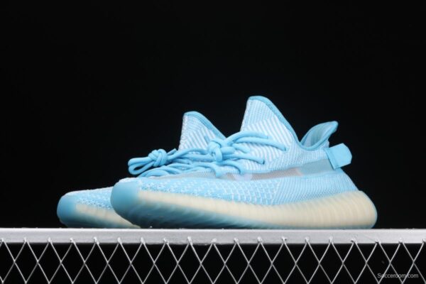 Adidas Yeezy 350 Boost V2 CI1173 Darth Coconut 350 second generation silver powder hollowed-out North Carolina blue color match - Image 12