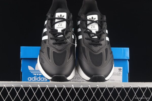 Adidas ZX 2K Boost 2.0 GZ9011 2021 Summer New Clover Popcorn vintage running shoes - Image 13